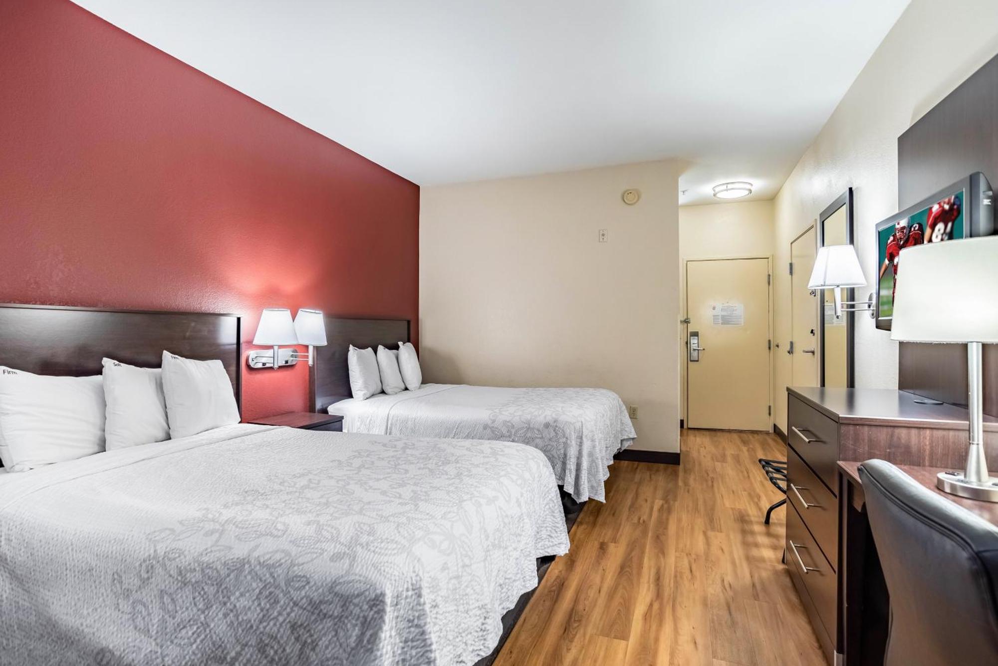Standard Room with Two Double Beds Disability Access Roll-In Shower Smoke-Free