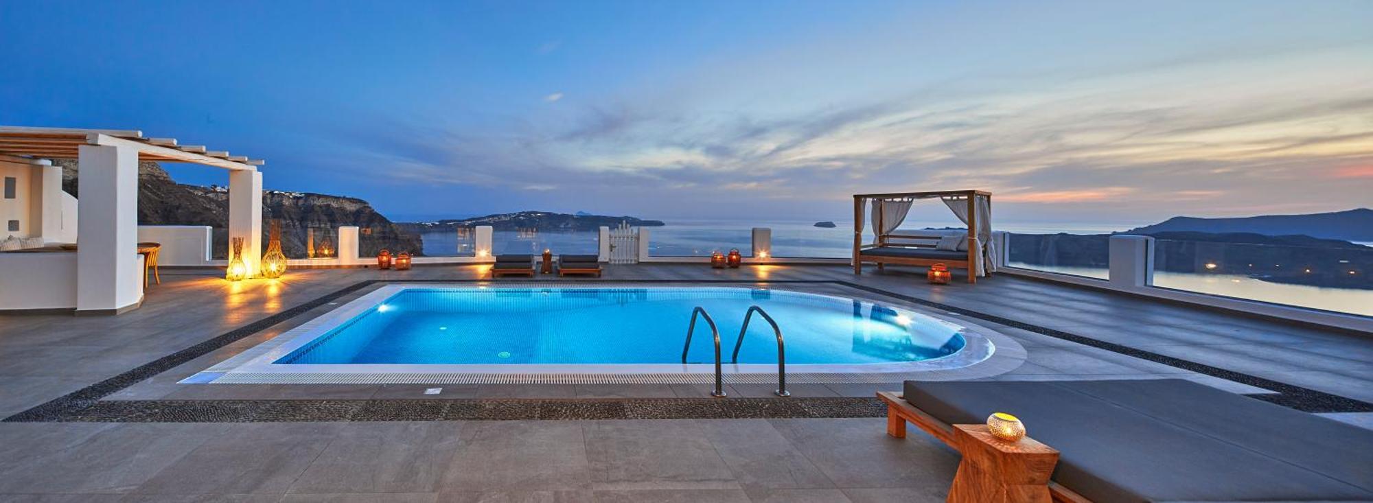 Villa Sapphire Private Pool Hot Tub Caldera View