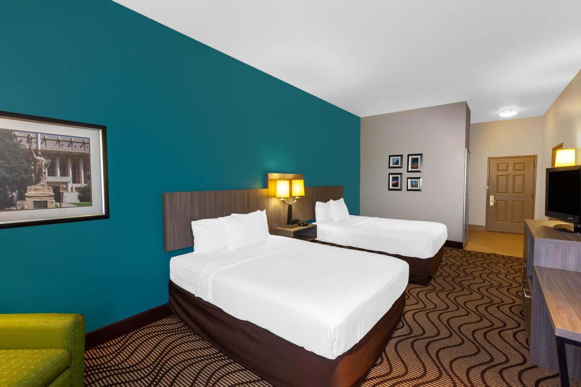 Queen Room Two Queen Beds Roll Shower Mobility or Hearing Accessible Non-Smoking