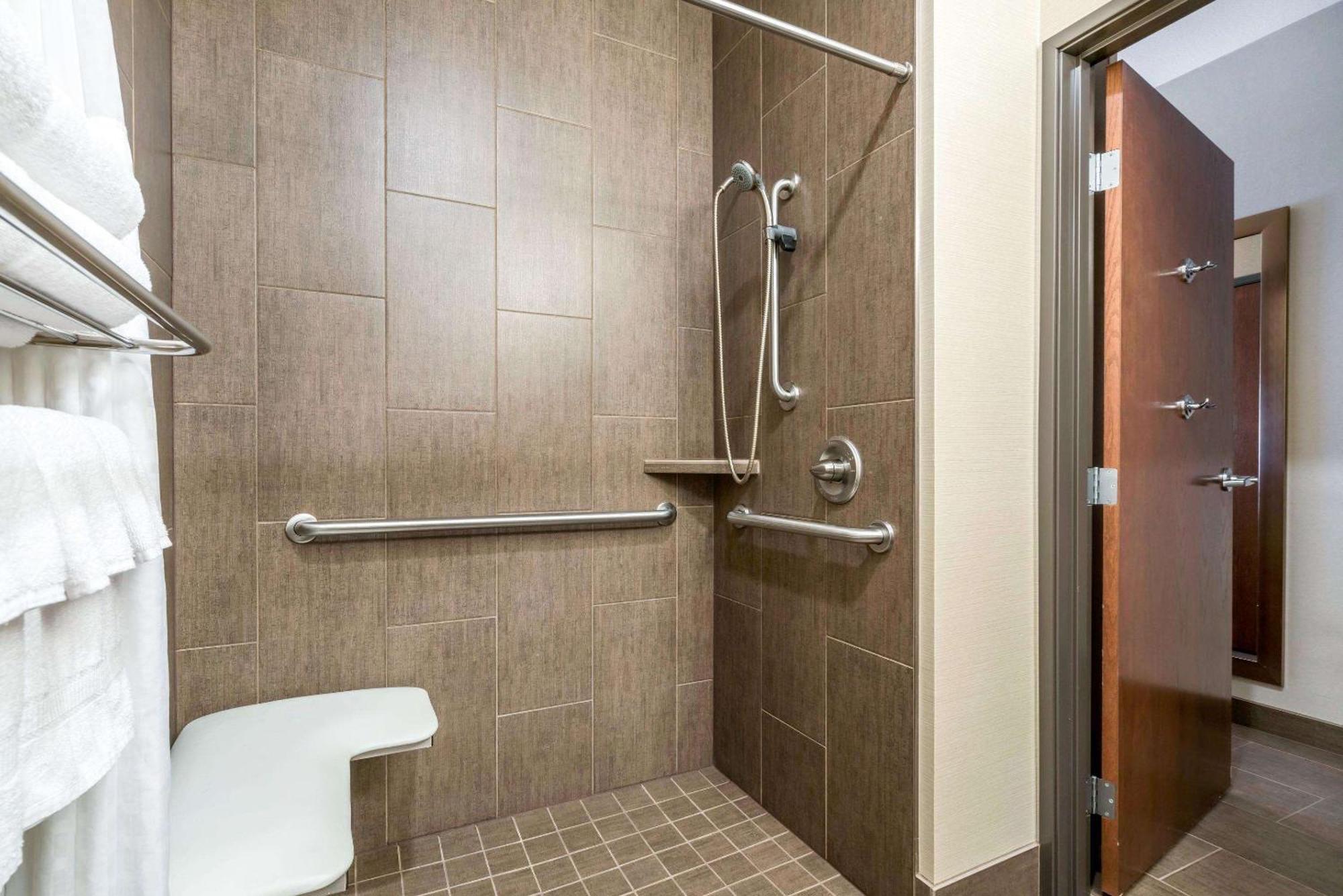 King Suite Roll Shower Accessible or Non-Smoking