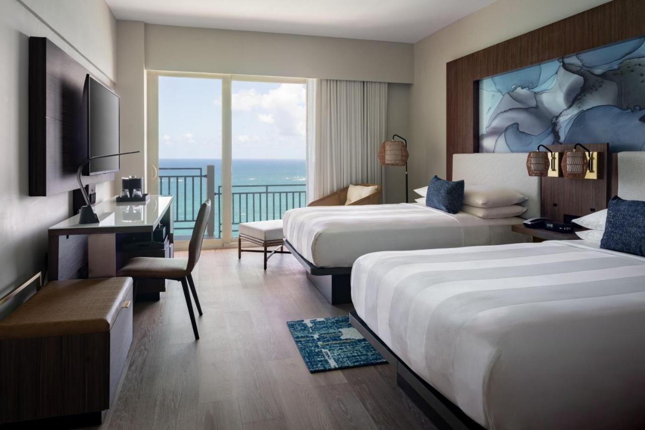 Ocean Front Room Two Double Beds Balcony Tower