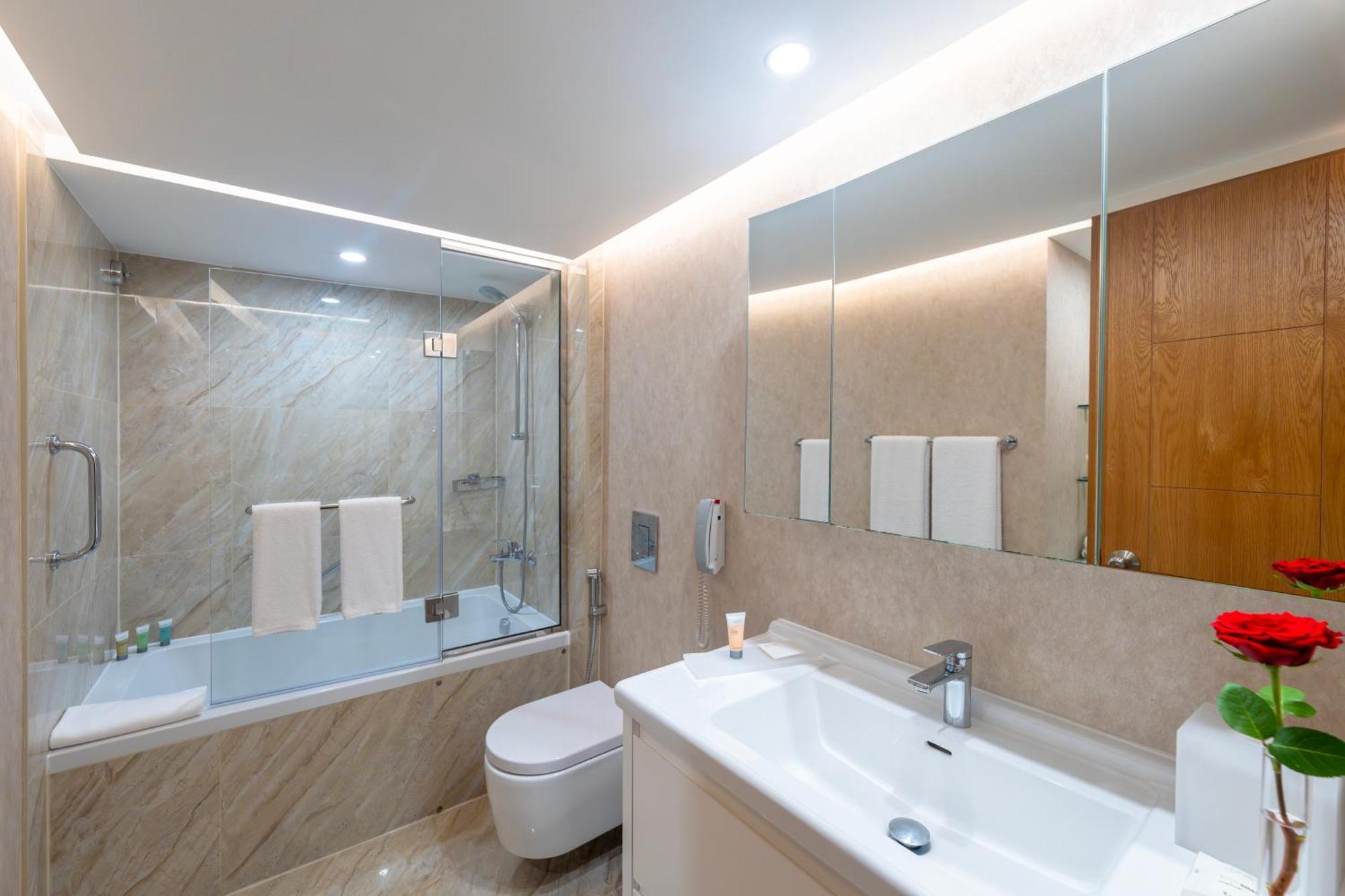 Deluxe Four Bedroom Family Apartment Kitchen on Spa treatments