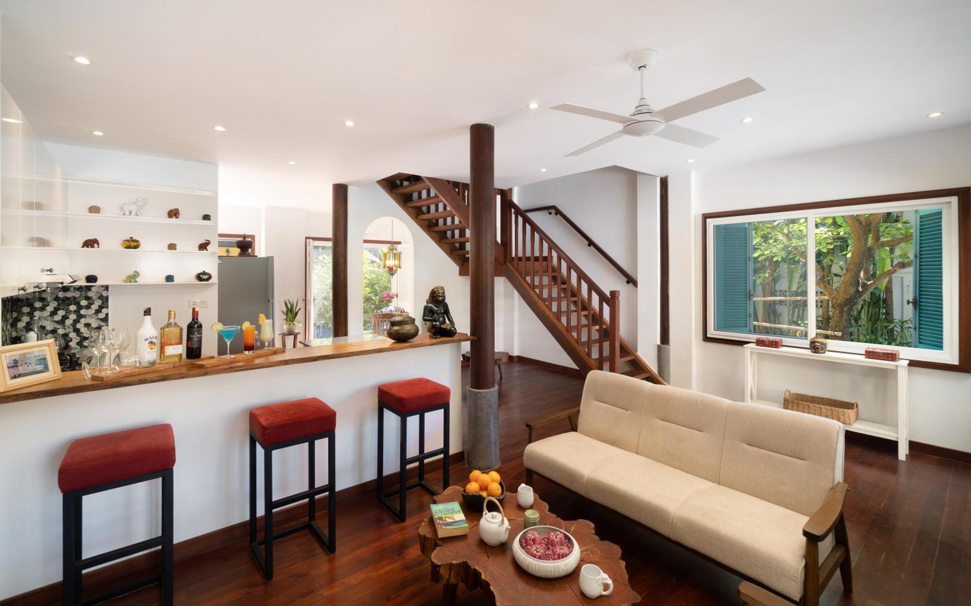 The exclusive villa Workspace Afternoon Tea Tree planting