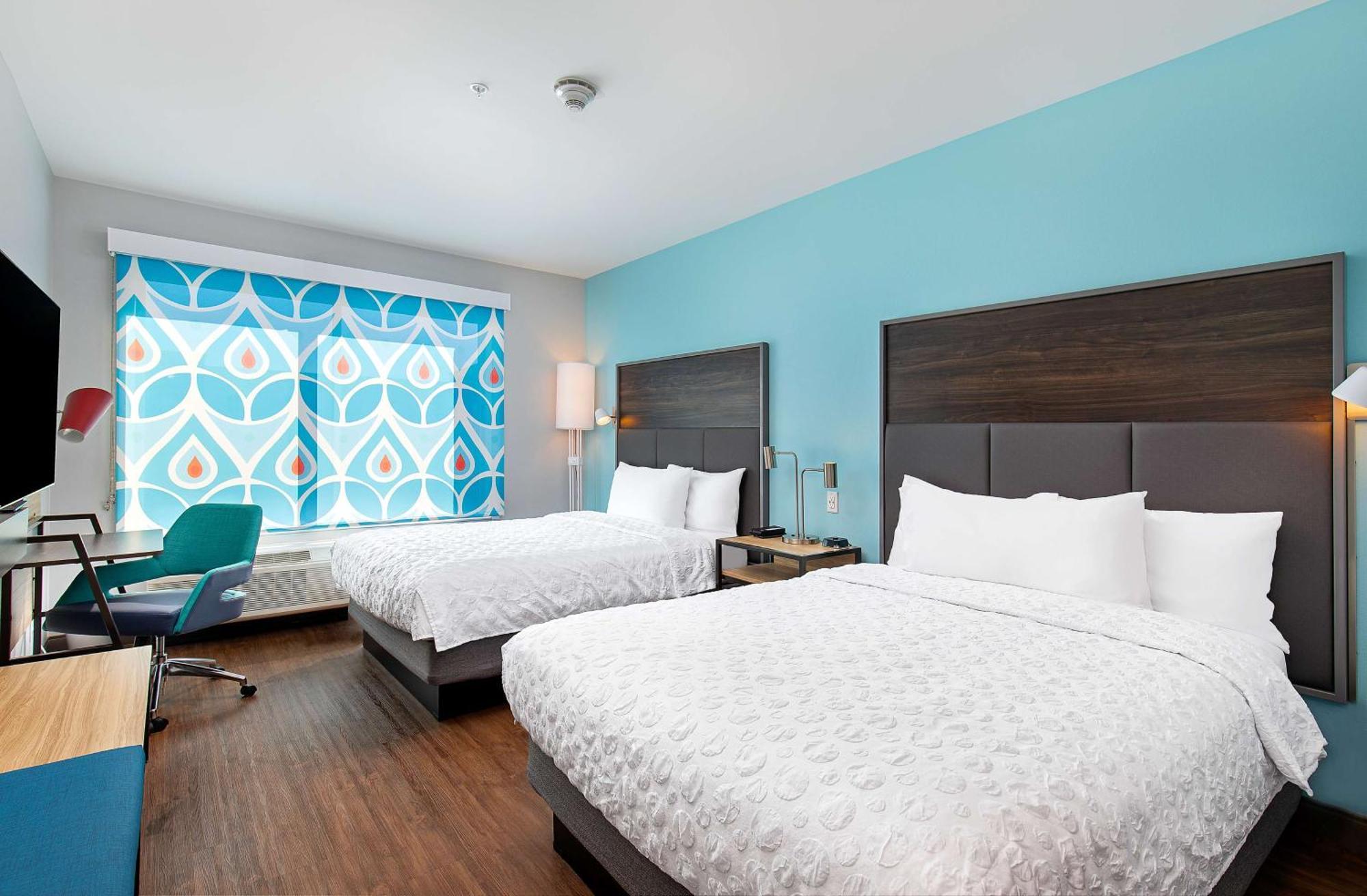 Queen Room with Two Queen Beds and Walk-In Shower