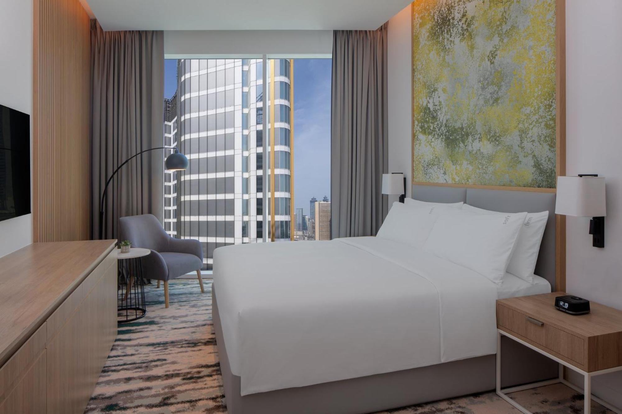 One-Bedroom Suite Kitchenette Burj Khalifa View