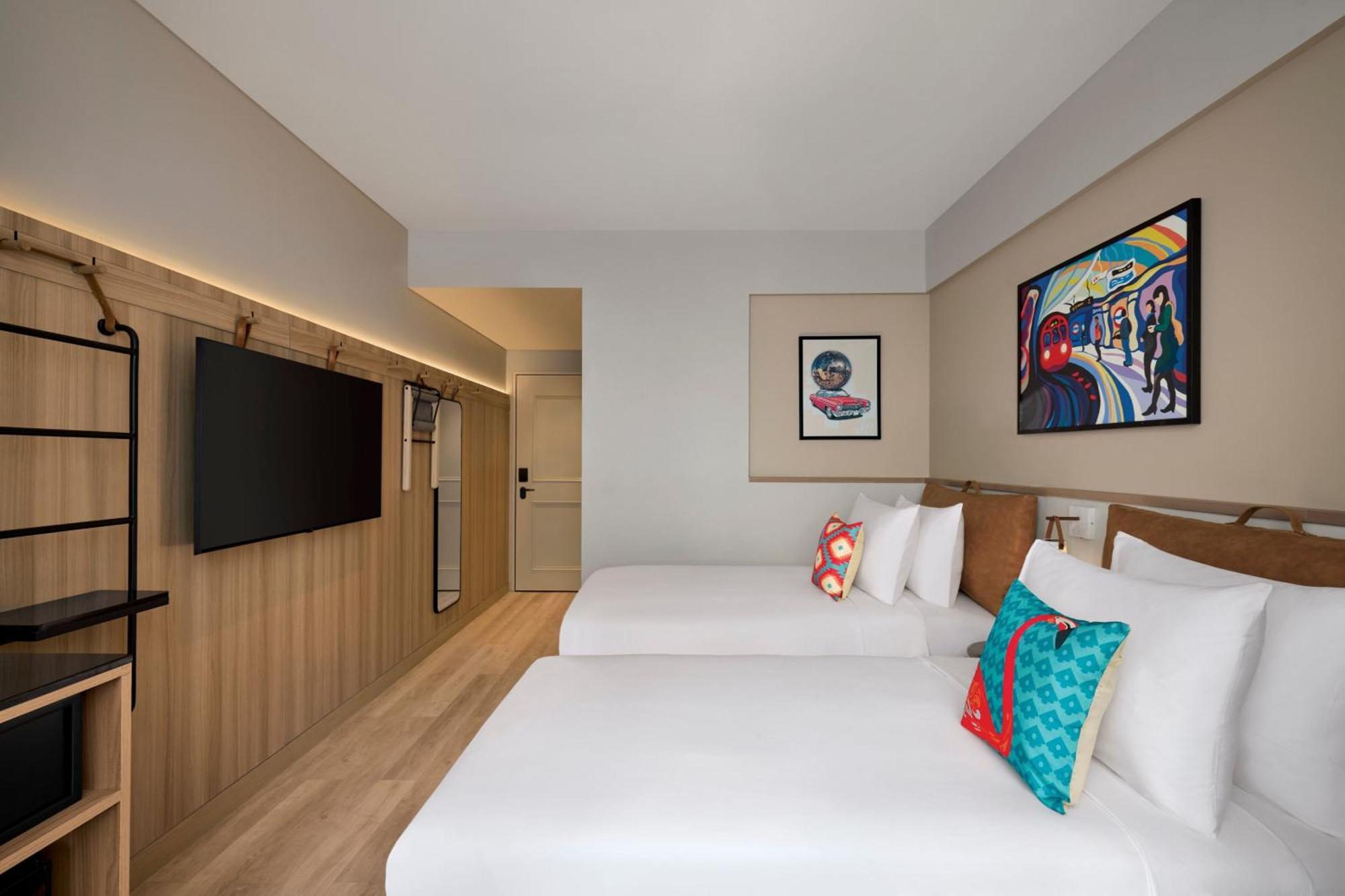 Moxy Twin RoomComplimentary INR 1000 Hotel CreditHappy Hours 11 Complimentary mocktail or cocktail on arrival