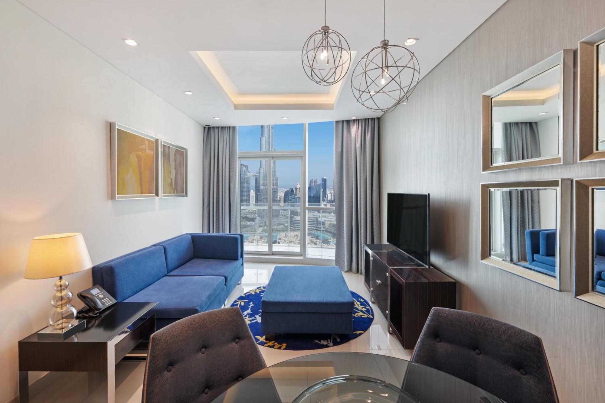 Two Bedroom Suite Private Balcony Burj Khalifa View