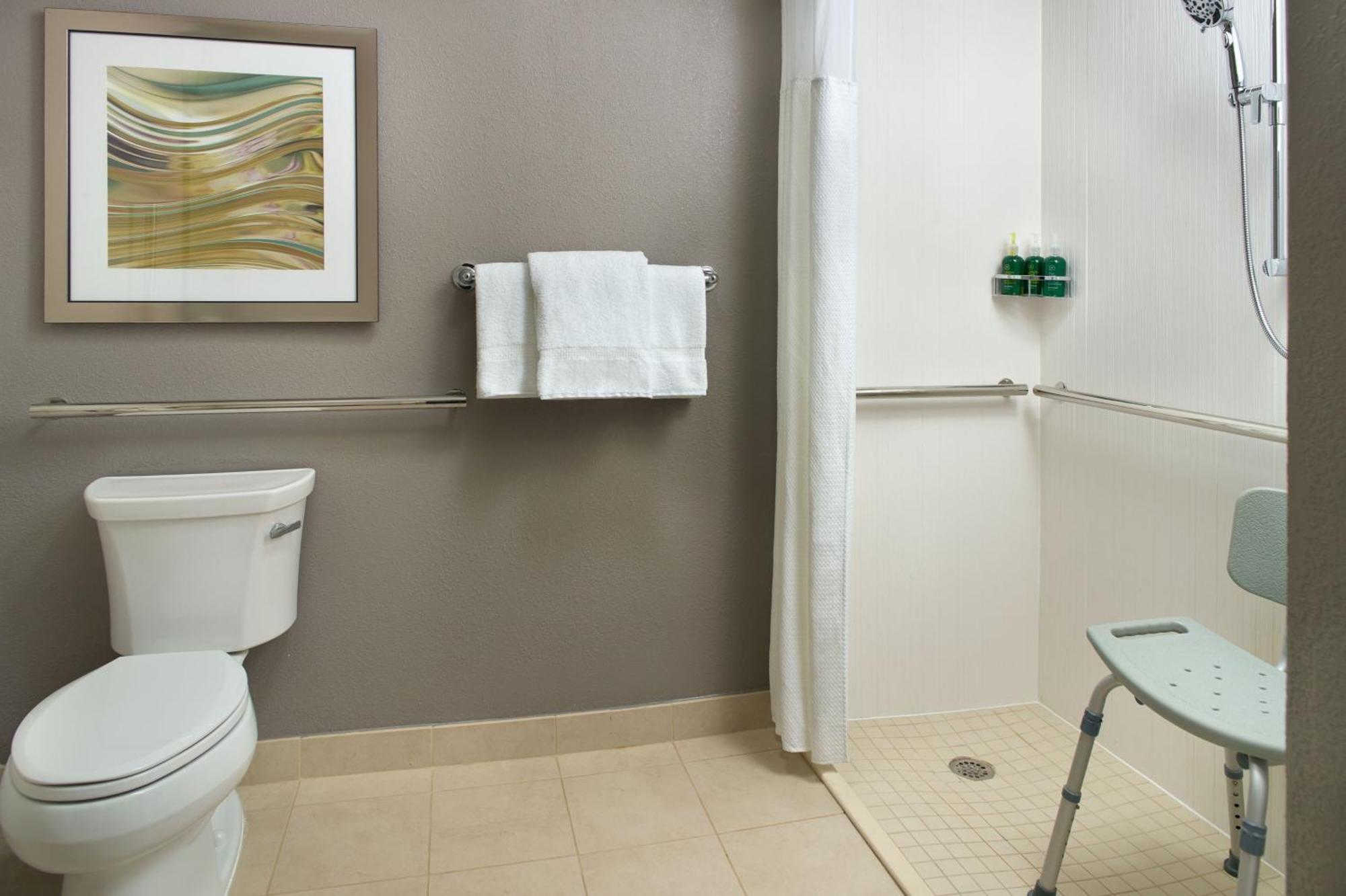 One-Bedroom King Suite with Sofa Bed, Adapted Tub and Courtyard View - Mobility and Hearing Accessible