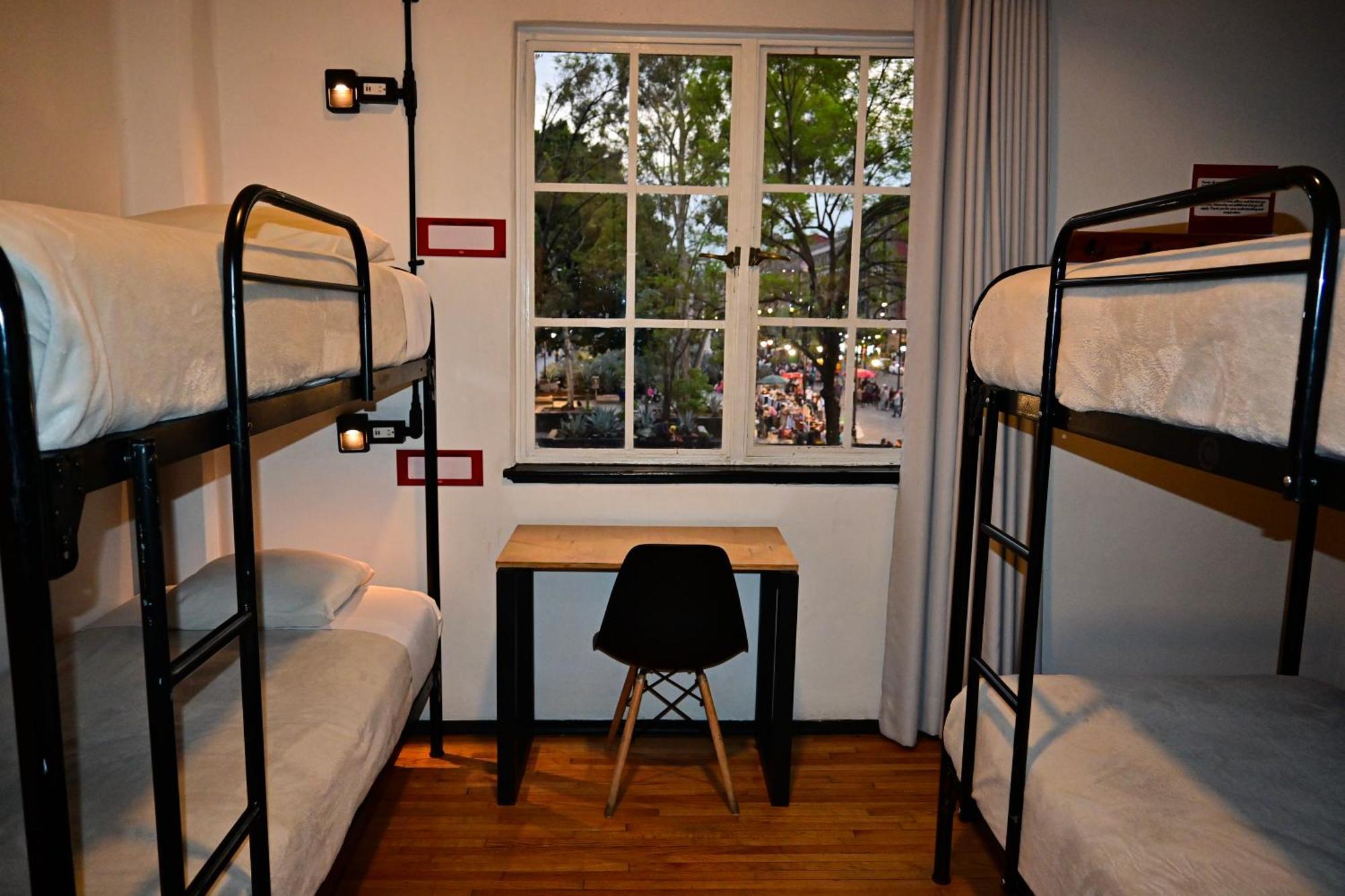 Bed 6-Bed Female Dormitory Room Exterior Zocalo View