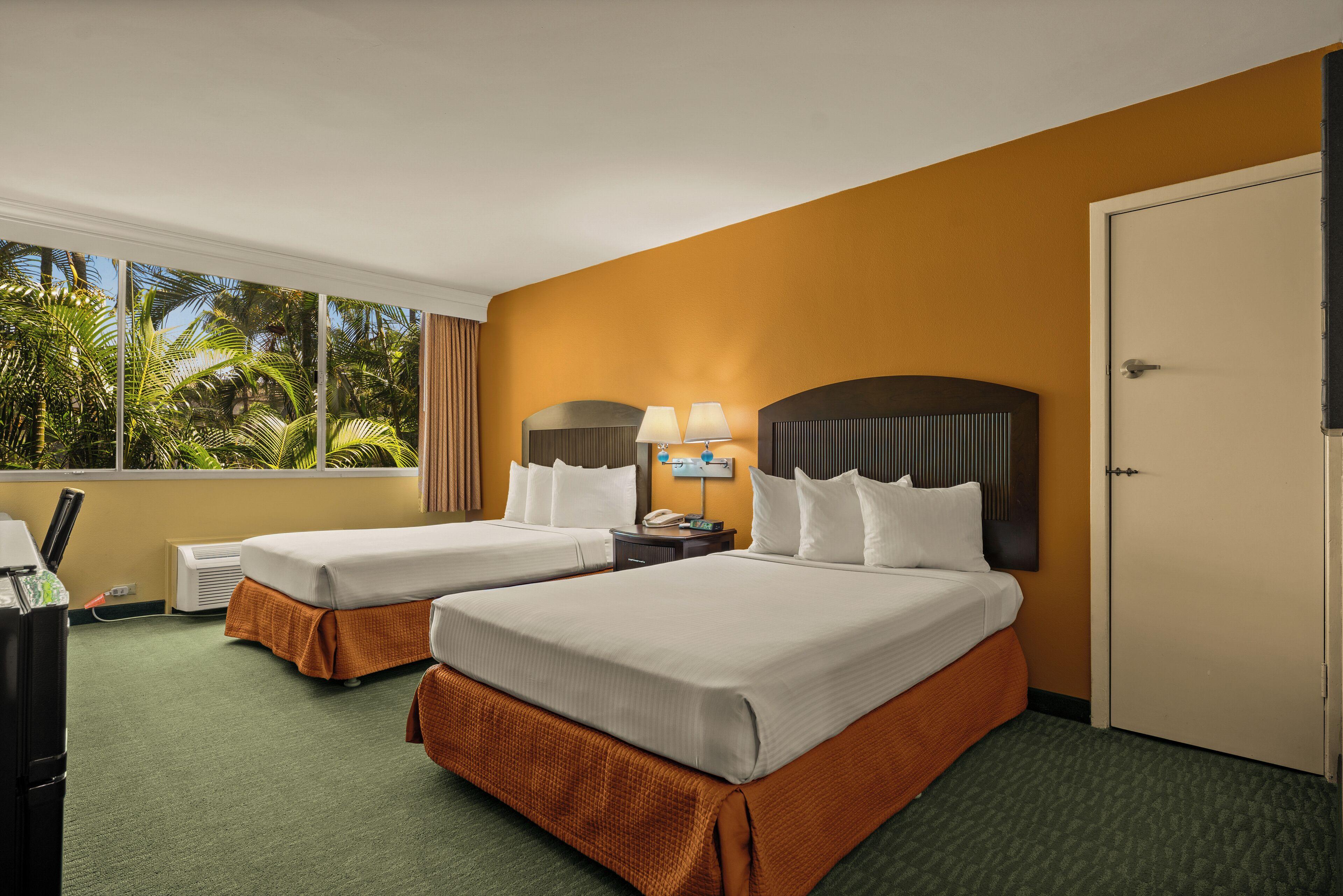 Double Room Two Double Beds Roll Shower Mobility or Hearing Accessible Non-Smoking
