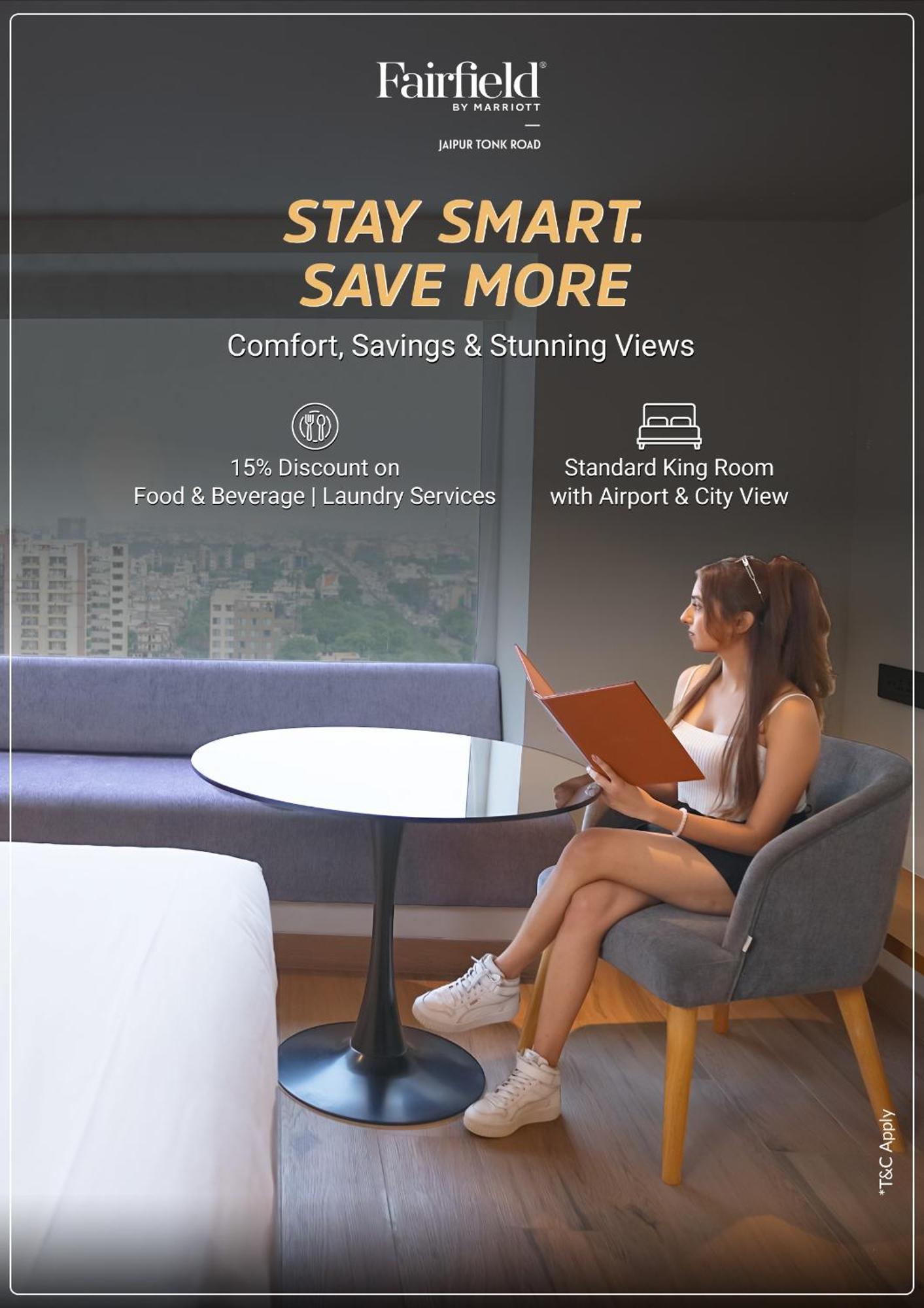 Standard Twin Room with Two Twin Beds, Airport View and City View: Enjoy 15% discount on F&B and Laundry services