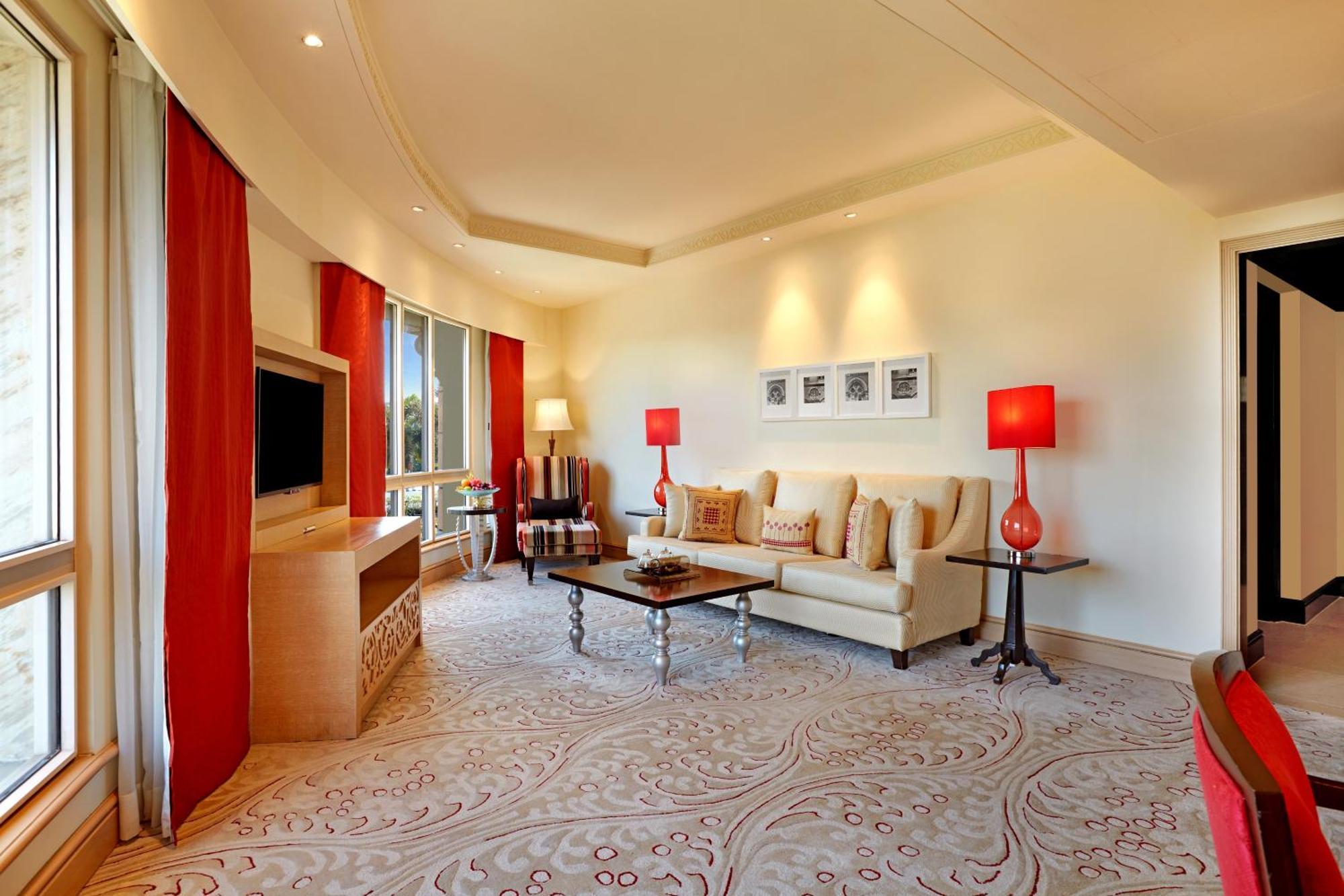 Deluxe King Suite Club Lounge Access Airport pickup Butler service on Spa Laundry Food & Soft Beverage Complimentary Luxury Hours from 6 to 8 PM