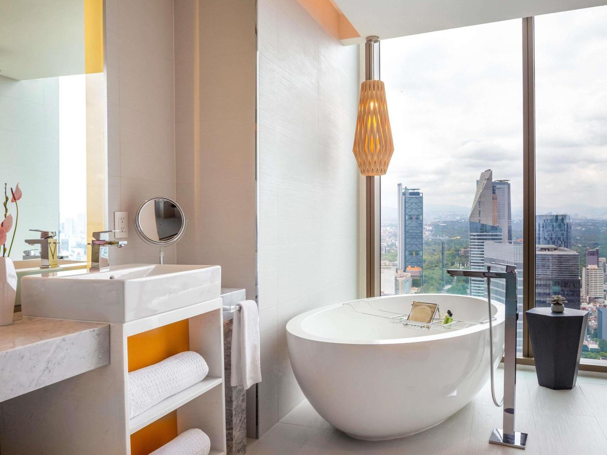 Junior Suite Two Double Beds Skyline View