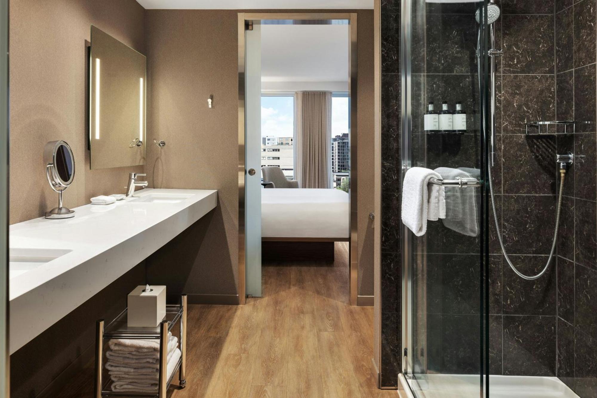 One-Bedroom King Suite with City View and Sofa Bed