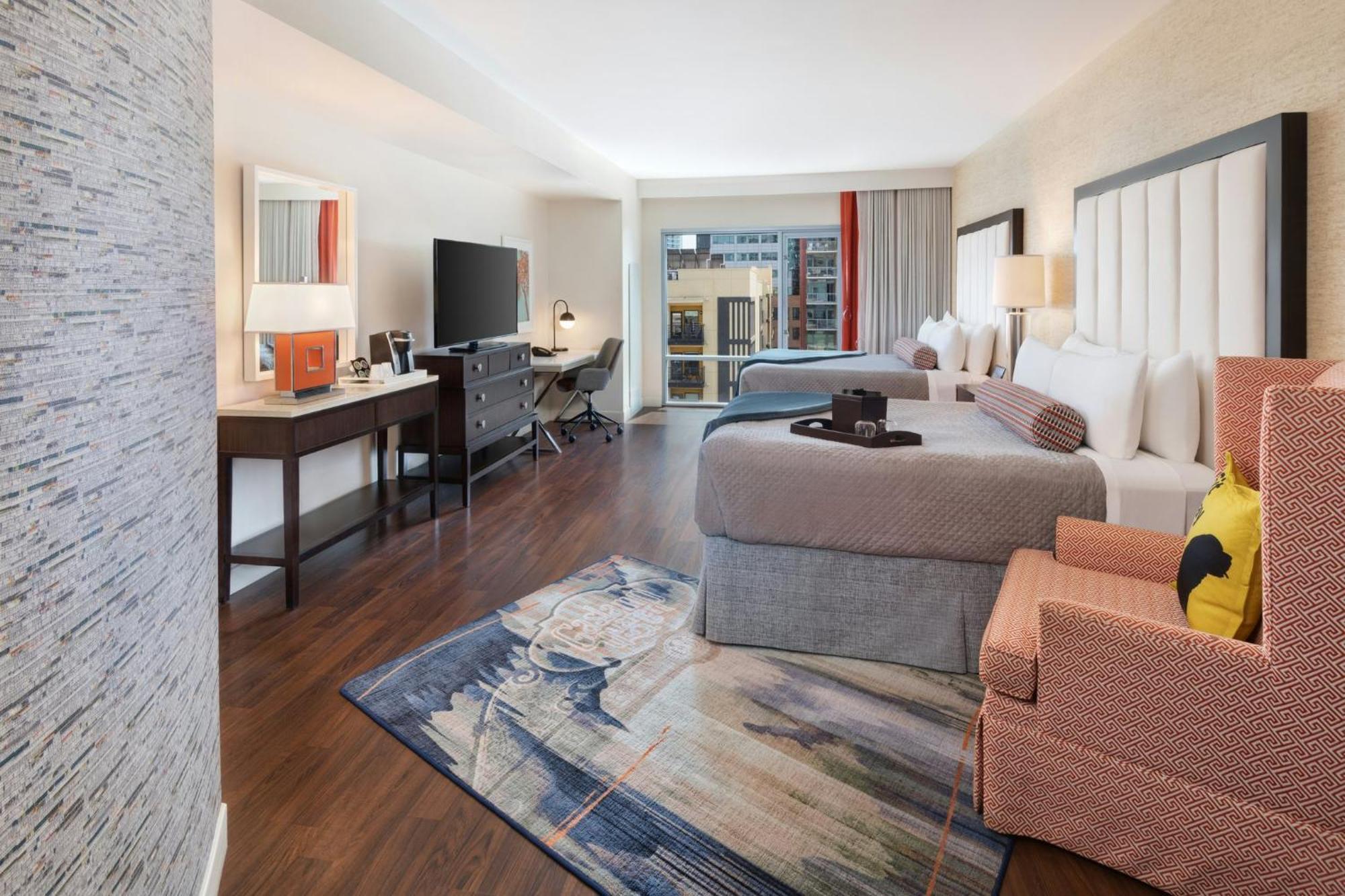 Premium Queen Room with Two Queen Beds and City View