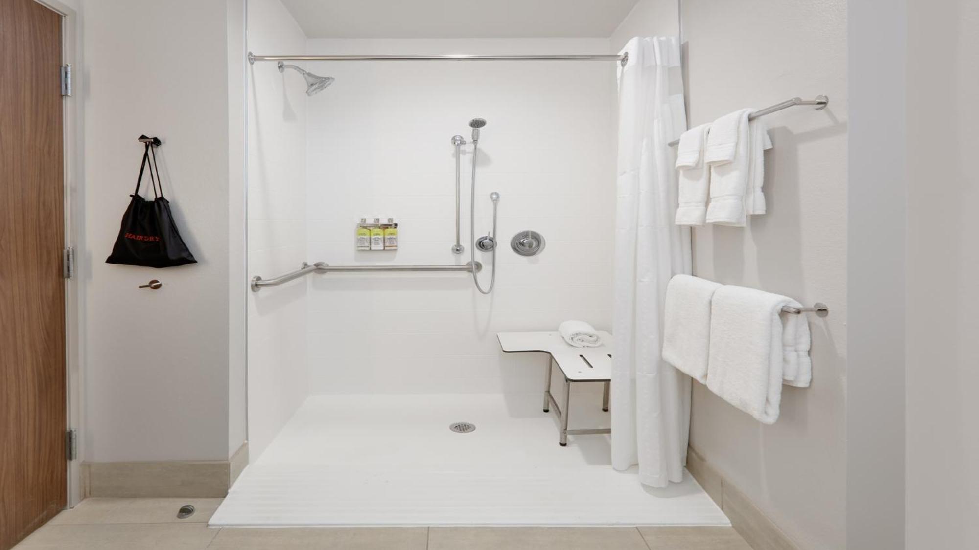 Standard King Room with Mobility Accessible Roll-In Shower