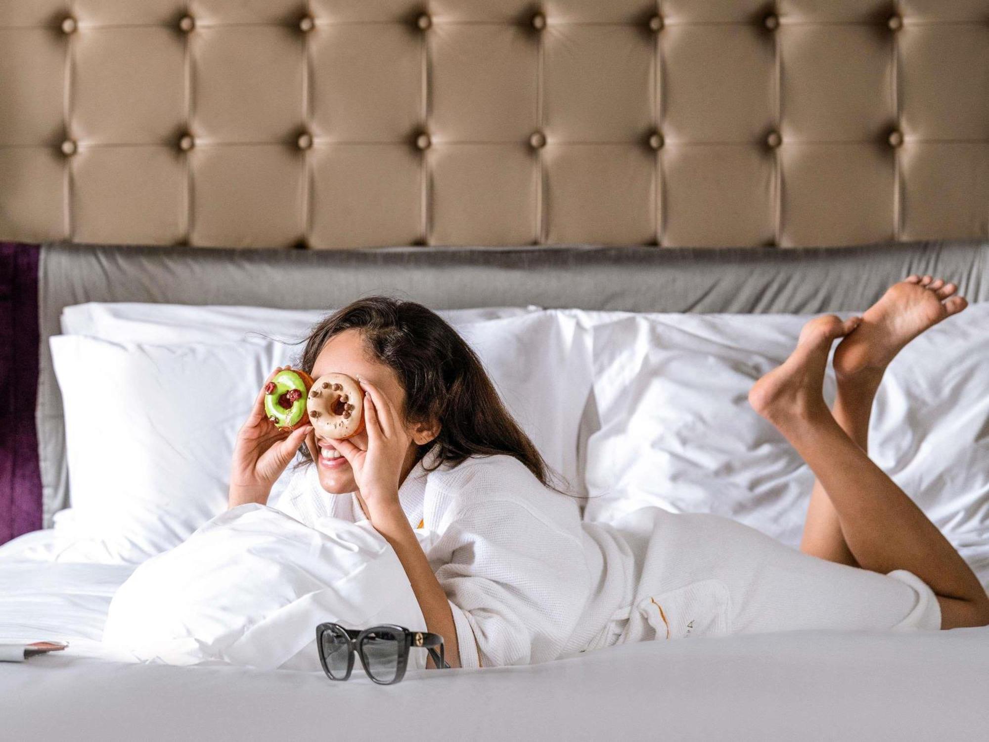 Junior Suite King Bed Lounge Access Hi-tea Cocktail Hours Meeting Room access an Hour Airport Transfers T1 & T2
