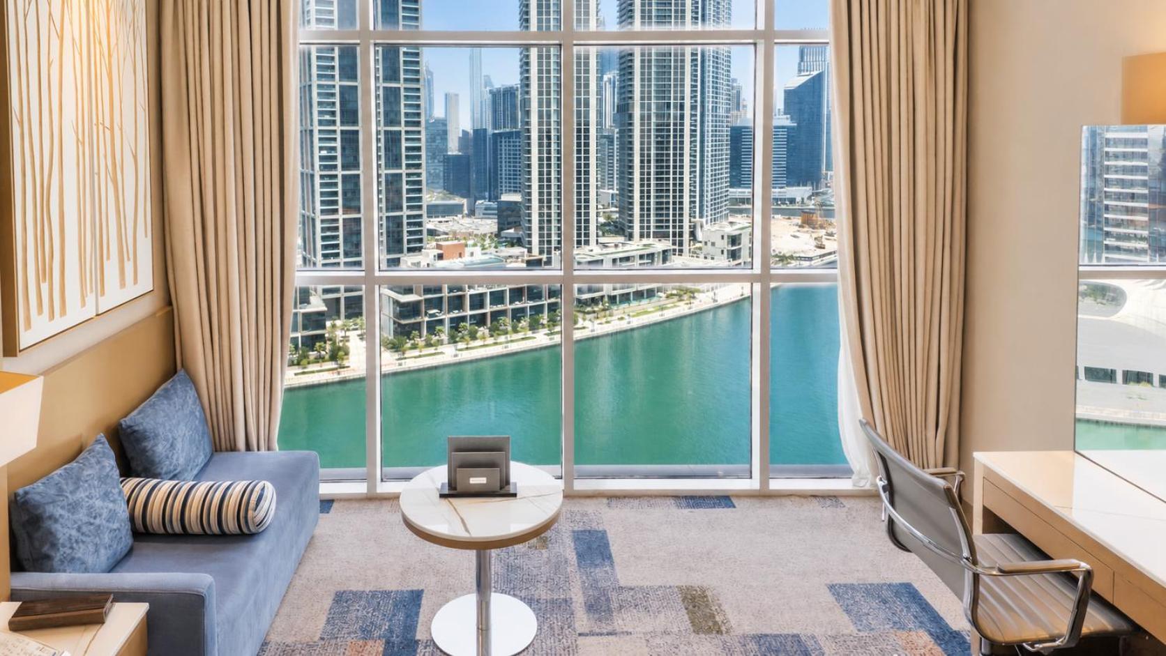 One Bedroom Suite Dubai Canal view access to Hotel's private beach at Palm-Jumeirah