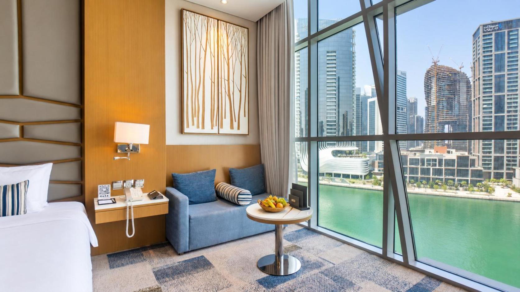 One Bedroom Suite Dubai Canal view access to Hotel's private beach at Palm-Jumeirah