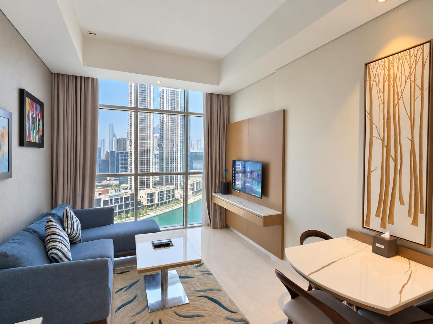 One Bedroom Suite Dubai Canal view access to Hotel's private beach at Palm-Jumeirah