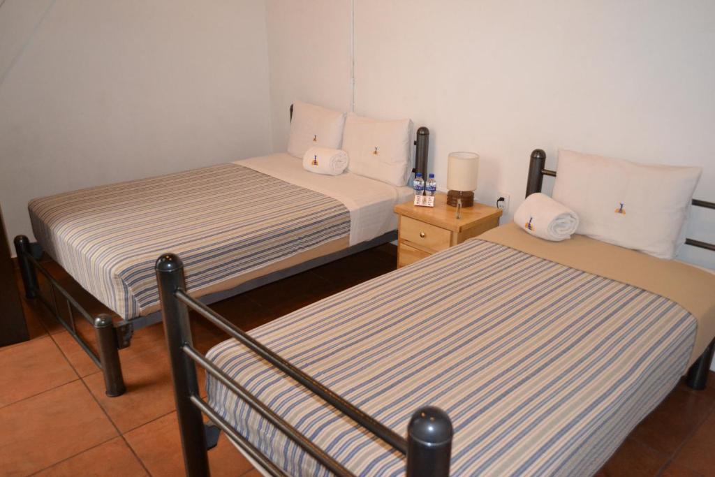 Double Room Two Double Beds Private Bathroom